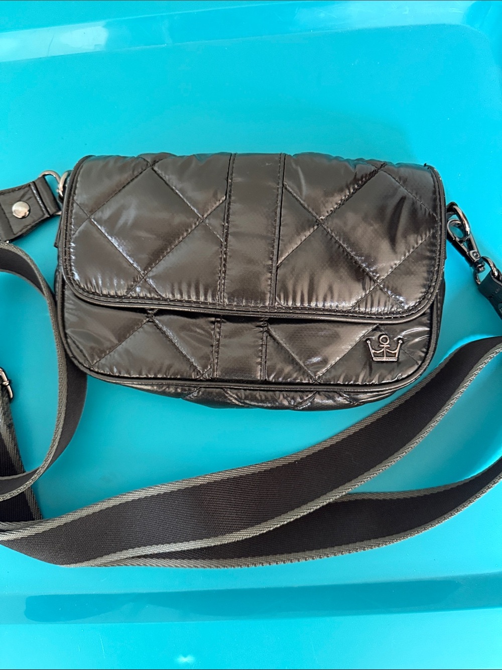 Bestie Baguette Crossbody in Black